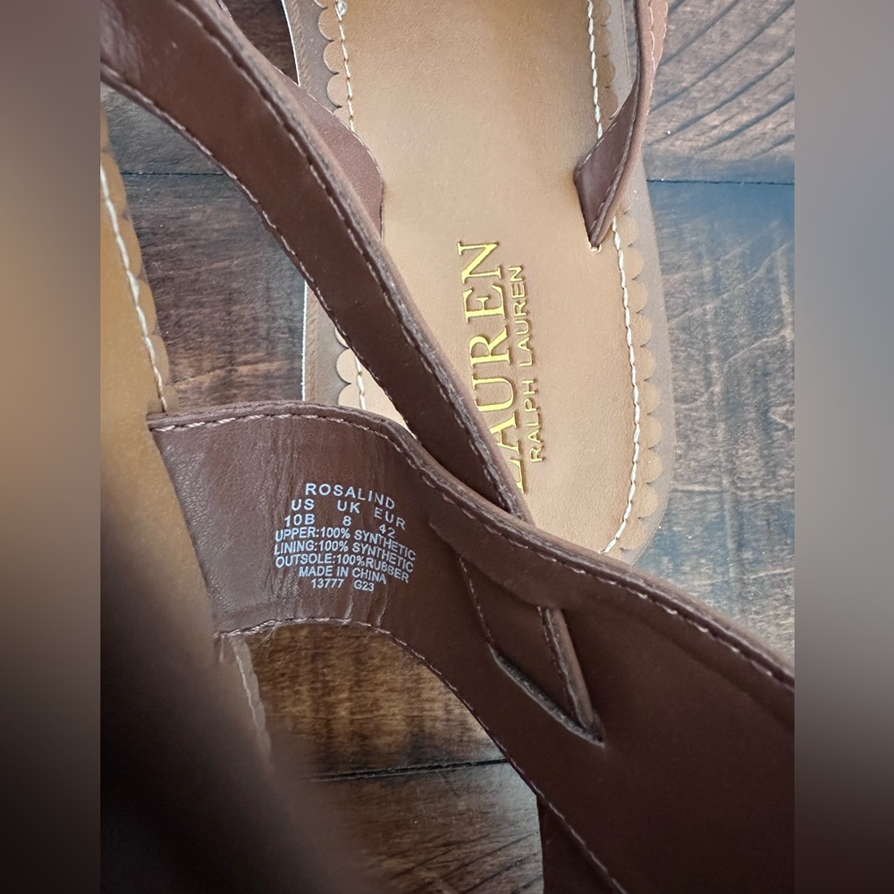 Lauren Ralph Lauren. Rosalind Flip Flops - Picture 8 of 8